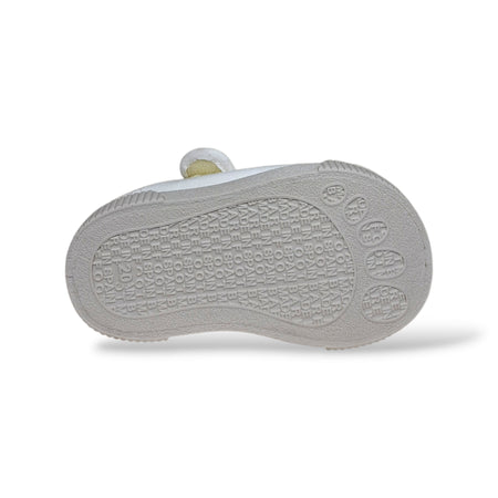 Sneakers Bambini Natural World 4521 Bianco Velcro – Scarpe Barefoot Vegane Primavera Estate