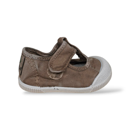Sneakers Barefoot Bambini Beige Natural World 4521 – Vegane, Velcro, Bio | Scarpetteria Gica