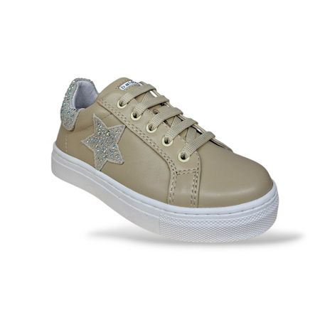 Sneakers Bambina Balducci Butter in Pelle Beige – Eleganza Versatile Made in Italy