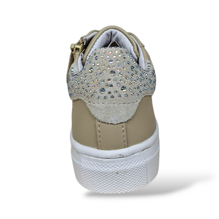Sneakers Bambina Balducci Butter in Pelle Beige – Eleganza Versatile Made in Italy