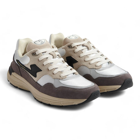 STEPNEY WORKERS CLUB sneakers stepney workers club amiel s-strike suede mix - silver smoke da uomo