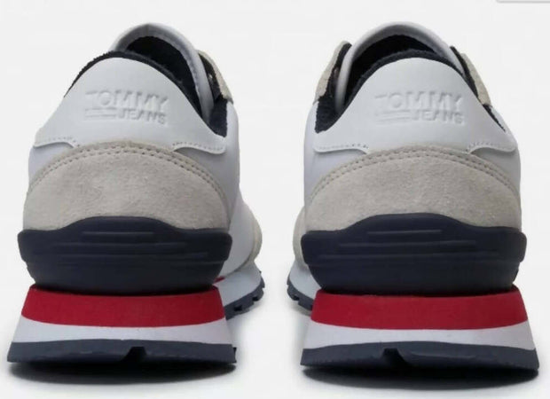 Sneakers Tommy Jeans Uomo Bianche Con Lacci Suola in Pelle Da Ginnastica Casual Sneakers Fashion Moda/Uomo/Scarpe/Sneaker e scarpe sportive/Sneaker casual Euforia - Bronte, Commerciovirtuoso.it