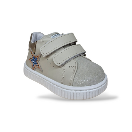 Scarpe Primi Passi Balducci Cita in Pelle Beige Dorato – Comfort Artigianale Made in Italy