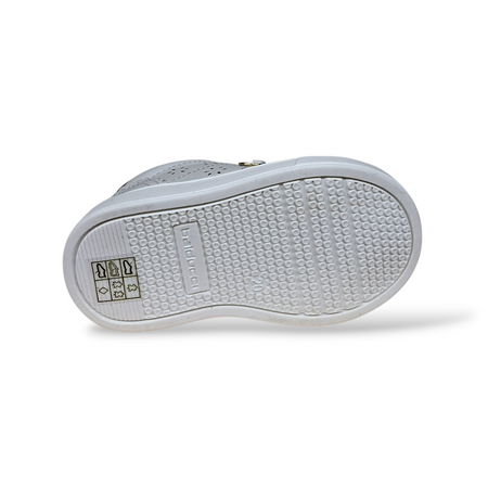 Scarpe Primi Passi Balducci Cita in Pelle Bianco Dorato – Comfort Artigianale Made in Italy