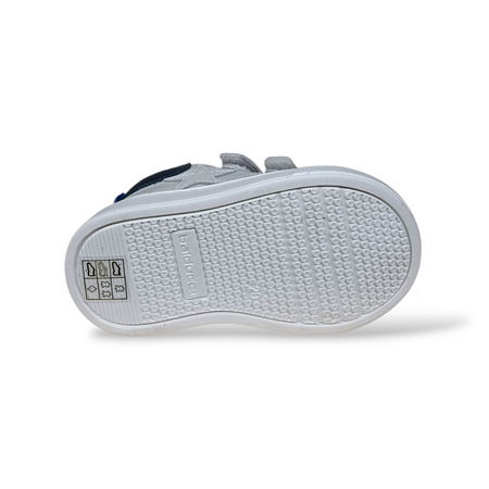 Scarpe Primi Passi Bambino Balducci Cita 7236 Pelle Bianco Blue – Comfort Artigianale Made in Italy