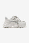 Elina - Sneakers con lacci strass