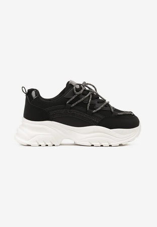 Elina - Sneakers con lacci strass