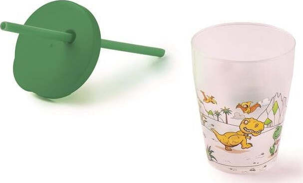 SNIPS-Bicchiere-con-Cannuccia-Dino-Verde-000852