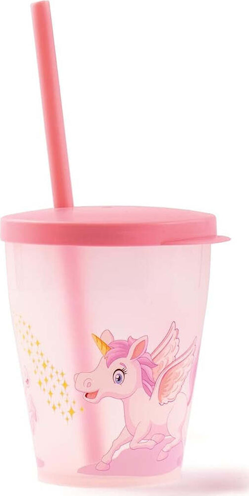 SNIPS-Bicchiere-con-Cannuccia-Unicorno-Rosa-000853