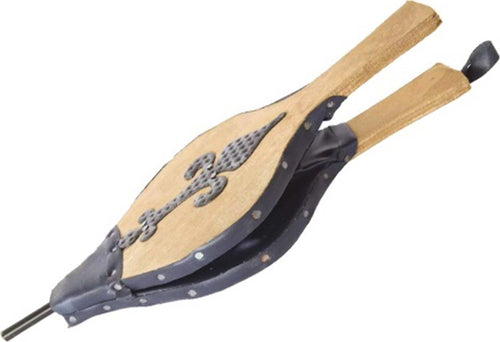 Soffietto-in-legno-sirente-per-camino-e-grill-mantice-Accendifuoco-vintage