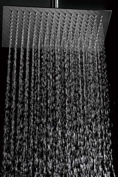 Soffione Acciaio Doccia Quadrato 20x20cm  Bagno Effetto Pioggia Sottile Cromato Fai da te/Attrezzature per cucine e bagni/Attrezzature per bagni/Docce e componenti doccia/Filtri supporti e soffioni doccia/Docce fisse Trade Shop italia - Napoli, Commerciovirtuoso.it