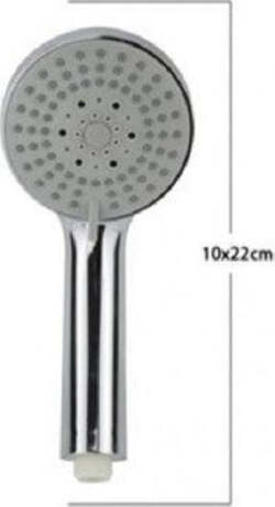 Soffione-Doccia-10-X-22-Cm-Doccetta-Multigetto-Tonda-Di-3-Tipi-Regolabile-69083
