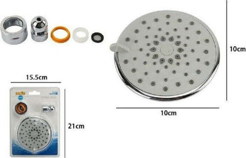 Soffione-Doccia-10cm-Ugelli-Fori-Bagno-Miscelatore-Ad-Alta-Pressione-59213-Tondo