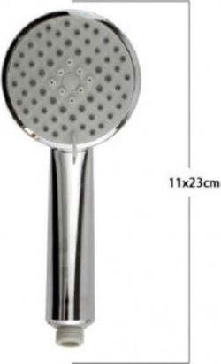 Soffione-Doccia-11-X-23-Cm-Doccetta-Tonda-Multigetto-Di-3-Tipi-Regolabile-69066