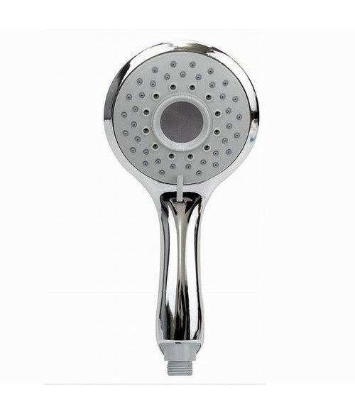 Soffione Doccia 12x24.5cm Doccetta Bagno Multigetto Regolabile Manico Bombato 79706