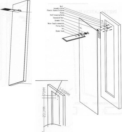 Soffione Doccia A Parete Acciaio Inox Punta Quadrata Con Cascata Fai da te/Attrezzature per cucine e bagni/Attrezzature per bagni/Docce e componenti doccia/Filtri supporti e soffioni doccia/Docce fisse Ogomondo - Martina Franca, Commerciovirtuoso.it