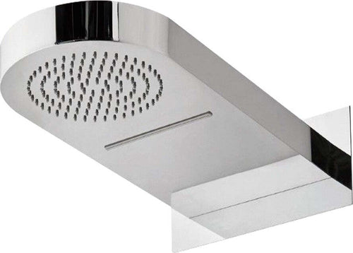 Soffione Doccia a Parete Acciaio Inox Punta Tonda Con Cascata Fai da te/Attrezzature per cucine e bagni/Attrezzature per bagni/Docce e componenti doccia/Filtri supporti e soffioni doccia/Docce fisse Ogomondo - Martina Franca, Commerciovirtuoso.it