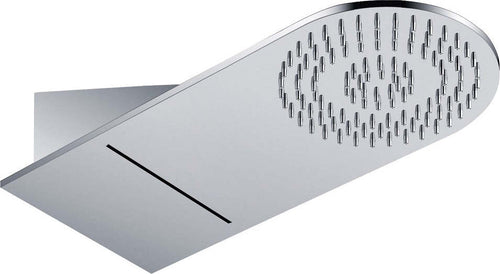 Soffione Doccia a Parete Acciaio Inox Punta Tonda Con Cascata Fai da te/Attrezzature per cucine e bagni/Attrezzature per bagni/Docce e componenti doccia/Filtri supporti e soffioni doccia/Docce fisse Ogomondo - Martina Franca, Commerciovirtuoso.it