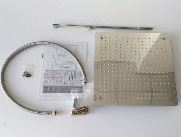 Soffione Doccia a Soffitto Installazione Da Incasso Acciaio Inox Quadro Fai da te/Attrezzature per cucine e bagni/Attrezzature per bagni/Docce e componenti doccia/Filtri supporti e soffioni doccia/Docce fisse Ogomondo - Martina Franca, Commerciovirtuoso.it