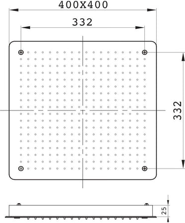 Soffione Doccia a Soffitto Installazione Da Incasso Acciaio Inox Quadro Fai da te/Attrezzature per cucine e bagni/Attrezzature per bagni/Docce e componenti doccia/Filtri supporti e soffioni doccia/Docce fisse Ogomondo - Martina Franca, Commerciovirtuoso.it