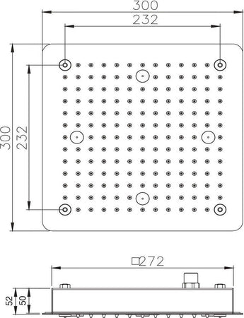 Soffione Doccia A Soffitto Installazione Da Incasso Acciaio Inox Quadro Fai da te/Attrezzature per cucine e bagni/Attrezzature per bagni/Docce e componenti doccia/Filtri supporti e soffioni doccia/Docce fisse Ogomondo - Martina Franca, Commerciovirtuoso.it