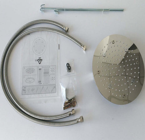Soffione Doccia a Soffitto Installazione Da Incasso Acciaio InoxTondo Fai da te/Attrezzature per cucine e bagni/Attrezzature per bagni/Docce e componenti doccia/Filtri supporti e soffioni doccia/Docce fisse Ogomondo - Martina Franca, Commerciovirtuoso.it