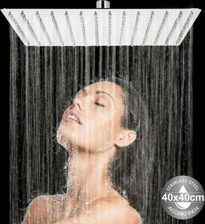 Soffione Doccia Bagno Cascata Quadrato 40x40cm Acciaio 324 Getti Effetto Pioggia Casa, arredamento e bricolage > Soffioni Doccia Trade Shop italia - Napoli, Commerciovirtuoso.it