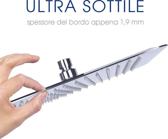 Soffione Doccia Bagno Cascata Quadrato 40x40cm Acciaio 324 Getti Effetto Pioggia Casa, arredamento e bricolage > Soffioni Doccia Trade Shop italia - Napoli, Commerciovirtuoso.it