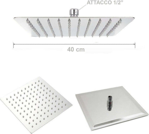 Soffione Doccia Bagno Cascata Quadrato 40x40cm Acciaio 324 Getti Effetto Pioggia Casa, arredamento e bricolage > Soffioni Doccia Trade Shop italia - Napoli, Commerciovirtuoso.it