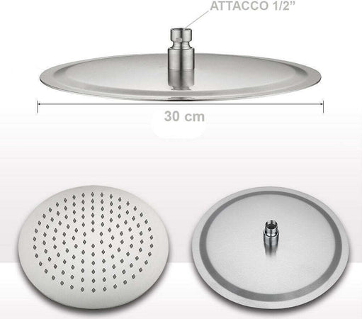 Soffione Doccia Bagno Cascata Tondo 30 Cm Acciaio Ultra Sottile Effetto Pioggia Casa, arredamento e bricolage > Soffioni Doccia Trade Shop italia - Napoli, Commerciovirtuoso.it