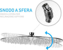 Soffione Doccia Bagno Cascata Tondo 40 Cm Acciaio Ultra Sottile Effetto Pioggia Fai da te/Attrezzature per cucine e bagni/Attrezzature per bagni/Docce e componenti doccia/Filtri supporti e soffioni doccia/Telefoni doccia Trade Shop italia - Napoli, Commerciovirtuoso.it
