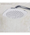 Soffione Doccia Bagno Quadrato 20x20cm Abs Effetto Pioggia 52213 Filtro Anticalcare