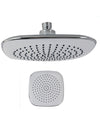 Soffione Doccia Bagno Quadrato 20x20cm Abs Effetto Pioggia 52213 Filtro Anticalcare