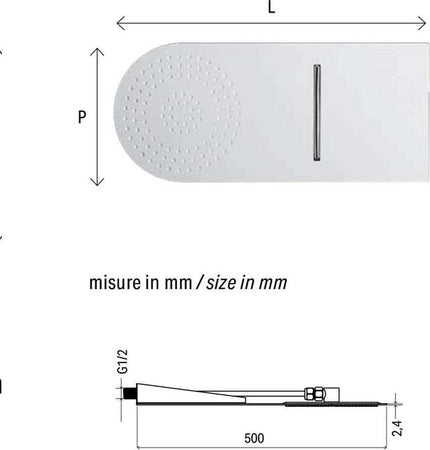 Soffione-Doccia-Cascata-design-circolare-con-installazione-a-muro-50x20