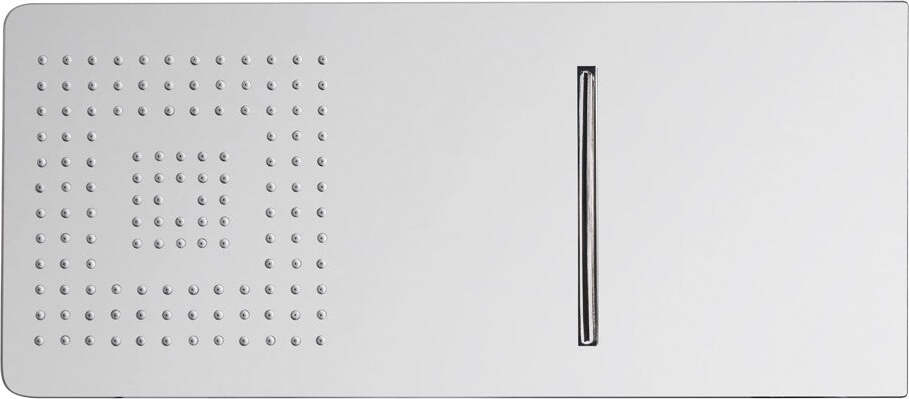 Soffione-Doccia-Cascata-design-quadrato-con-installazione-a-muro-50x20
