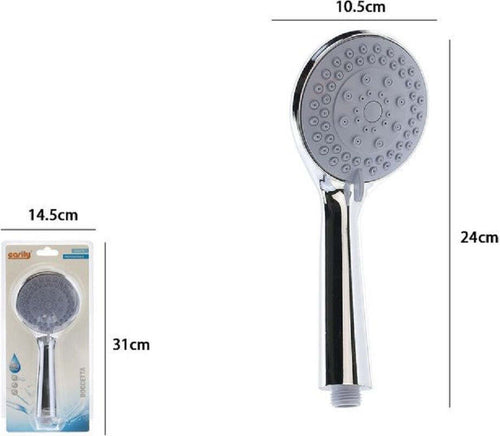 Soffione Doccia Doccetta Multigetto Doccino Rotondo Moderno 10.5 X 24 Cm 59563 Fai da te/Attrezzature per cucine e bagni/Attrezzature per bagni/Docce e componenti doccia/Filtri supporti e soffioni doccia/Telefoni doccia Trade Shop italia - Napoli, Commerciovirtuoso.it