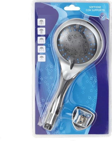 Soffione Doccia In Abs Cromato Miscelatore Shower Doccetta 5 Tipi Getto Fai da te/Attrezzature per cucine e bagni/Attrezzature per bagni/Docce e componenti doccia/Filtri supporti e soffioni doccia/Docce fisse Trade Shop italia - Napoli, Commerciovirtuoso.it