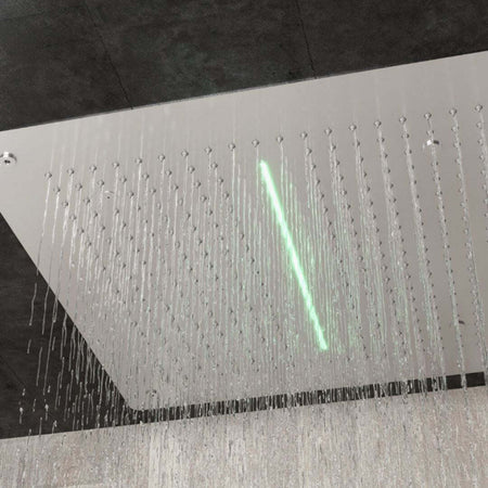 Soffione Doccia LED a Soffitto Installazione Da Incasso Con Cascata Acciaio Inox Quadro Fai da te/Attrezzature per cucine e bagni/Attrezzature per bagni/Docce e componenti doccia/Filtri supporti e soffioni doccia/Docce fisse Ogomondo - Martina Franca, Commerciovirtuoso.it
