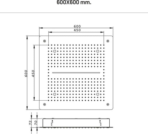 Soffione Doccia LED a Soffitto Installazione Da Incasso Con Cascata Acciaio Inox Quadro Fai da te/Attrezzature per cucine e bagni/Attrezzature per bagni/Docce e componenti doccia/Filtri supporti e soffioni doccia/Docce fisse Ogomondo - Martina Franca, Commerciovirtuoso.it