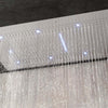 Soffione Doccia LED a Soffitto Installazione Da Incasso Con Cascata Acciaio Inox Rettangolare Fai da te/Attrezzature per cucine e bagni/Attrezzature per bagni/Docce e componenti doccia/Filtri supporti e soffioni doccia/Docce fisse Ogomondo - Martina Franca, Commerciovirtuoso.it