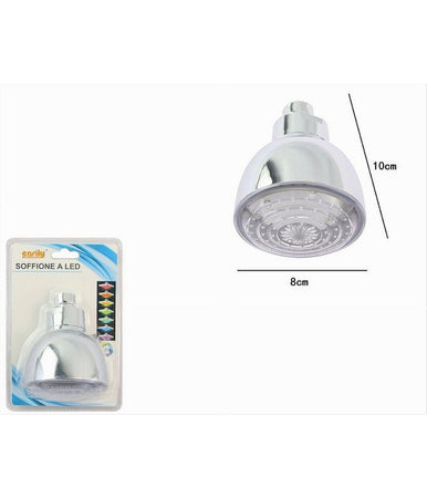 Soffione Doccia Led Rotondo ø8cm Cromoterapia Doccia Emozionale Multicolor 79900