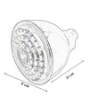 Soffione Doccia Led Rotondo ø8cm Cromoterapia Doccia Emozionale Multicolor 79900