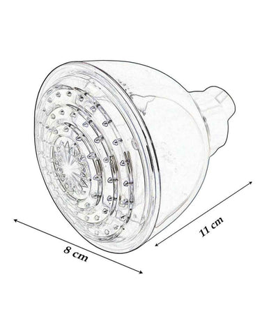 Soffione Doccia Led Rotondo ø8cm Cromoterapia Doccia Emozionale Multicolor 79900