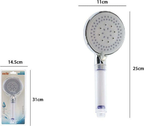 Soffione Doccia Multigetto Rotondo Doccetta Moderno 11 X 25 Cm Massaggio 79696 Casa, arredamento e bricolage > Accessori Bagno > Soffioni Doccia Trade Shop italia - Napoli, Commerciovirtuoso.it