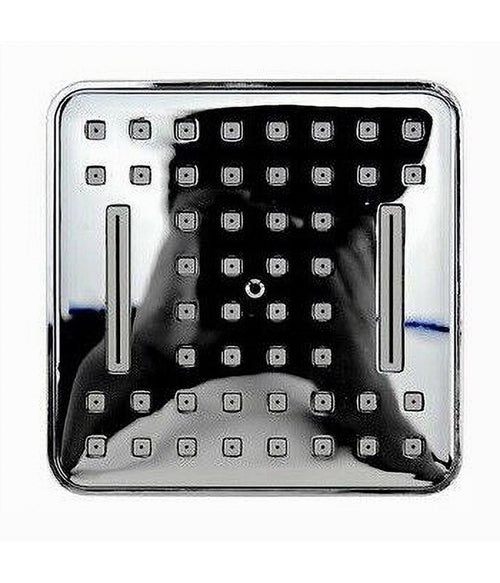 Soffione Doccia Quadrato 10 Cm Ugelli Fori Bagno Miscelatore Con Attacchi 69285