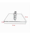 Soffione Doccia Quadrato 15cm A Led Rgb Bagno Miscelatore 79903 Per Cromoterapia