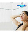 Soffione Doccia Quadrato 20cm A Led Rgb Bagno Miscelatore 79905 Per Cromoterapia