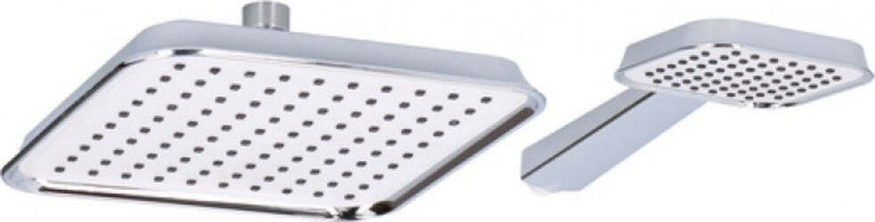 SOFFIONE DOCCIA QUADRATO 20X20CM CON MISCELATORE DOCCETTA QUADRATA IN ABS CROMO Fai da te/Attrezzature per cucine e bagni/Attrezzature per bagni/Docce e componenti doccia/Filtri supporti e soffioni doccia/Docce fisse Trade Shop italia - Napoli, Commerciovirtuoso.it