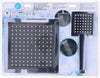 SOFFIONE DOCCIA QUADRATO 22X22CM CON MISCELATORE DOCCETTA QUADRATA IN ABS CROMO Fai da te/Attrezzature per cucine e bagni/Attrezzature per bagni/Docce e componenti doccia/Filtri supporti e soffioni doccia/Docce fisse Trade Shop italia - Napoli, Commerciovirtuoso.it