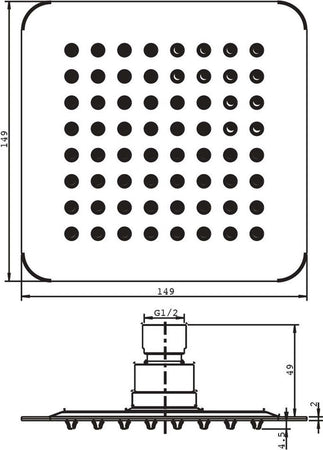 Soffione Doccia Quadrato Acciaio Inox 2 Mm Spessore Effetto Pioggia Varie Misure Bagno Fai da te/Attrezzature per cucine e bagni/Attrezzature per bagni/Docce e componenti doccia/Filtri supporti e soffioni doccia/Docce fisse Ogomondo - Martina Franca, Commerciovirtuoso.it